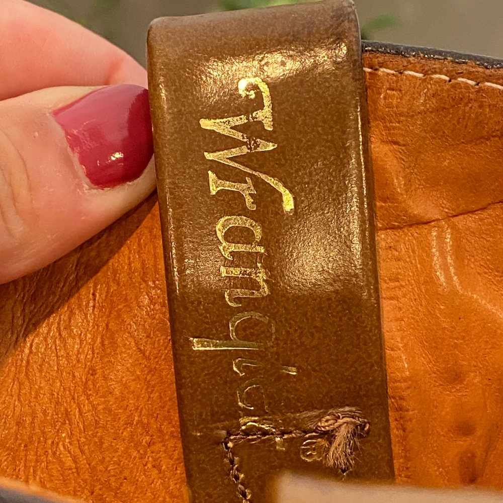 Unique Vintage Brown Threaded Wrangler Boot - Picture 9 of 13